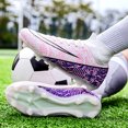 thumbnail image 5 of Zapatos de fútbol para hombre, botas de fútbol Unisex, tacos de entrenamiento de tobillo alto, zapatillas profesionales ultraligeras para exteriores, TF/FG, 5 of 5