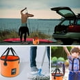 thumbnail image 4 of Seau Pliable avec Poignée Seau de 5 Gallons (20 L) Seau de Camping Portable Seau Ultra Léger pour l'Extérieur Bassin Seau de Pêche Seau Pliant pour la Pêche le Camping la Randonnée le Lavage de Voiture et, 4 of 6