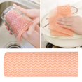 thumbnail image 4 of Dish Towel, Wet And Dry Dual Purpose Disposable Rag Disposable Dish Cloth Without Drop Scraps  Water Absorption  For Range Hoods Cabinets For Cooktops Sinks Blue,Orange, 4 of 8