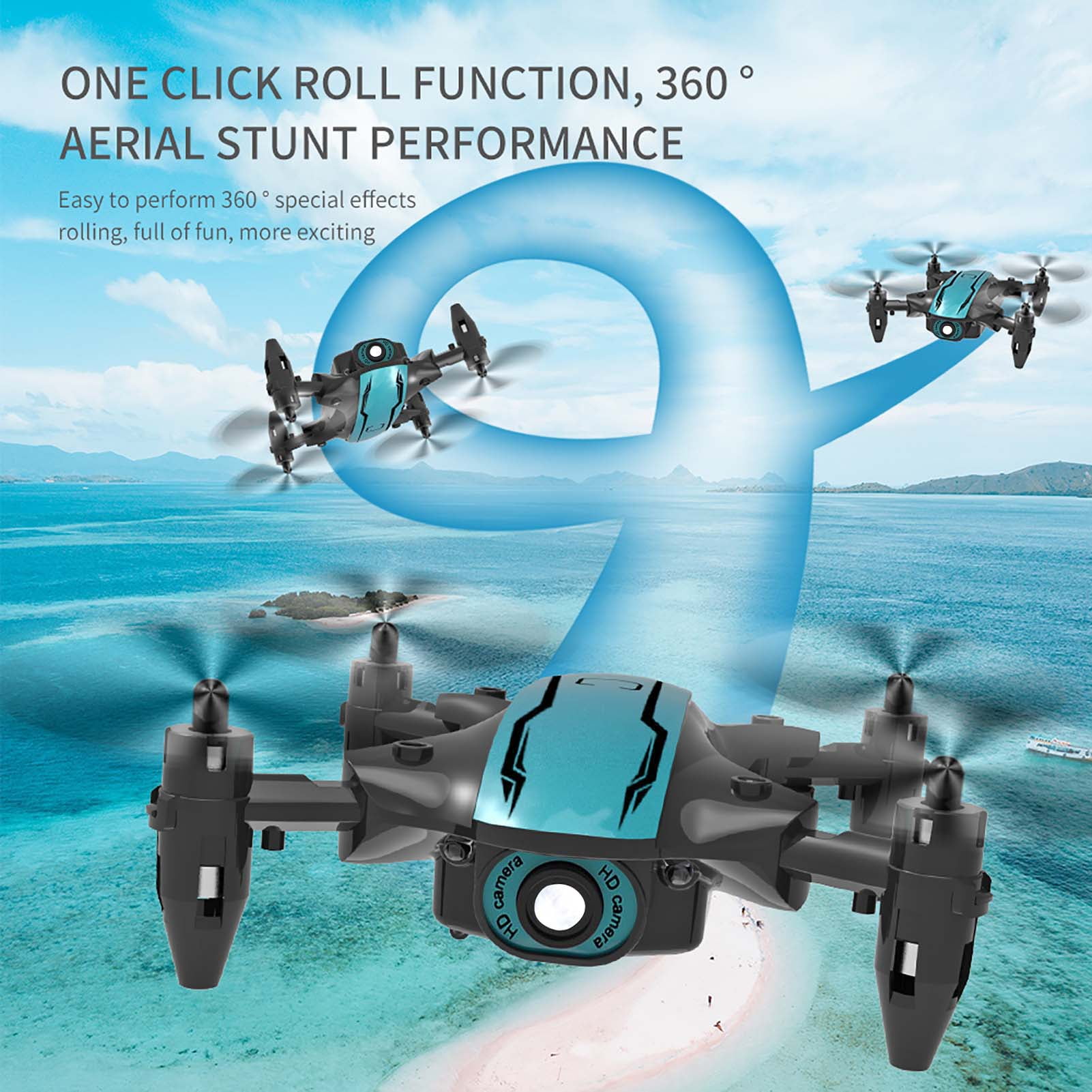 JD-65G Optical Flow Electricity 120° FOV 1080PHD WiFi FPV Drone RC Quadcopter
