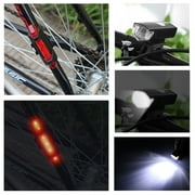 MDHAND 2Pack Bike Lights, 3 Lights Modes USB Rechargeable Bike Headlight & Taillight Set, Waterproof Safety Bike Front & Rearlight for Road, Mountain, Night Riding