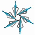 thumbnail image 4 of 6 pcs Archery Hunting Broadheads 100 Grain 3 Blade Broad Screw Tips Arrow Heads, 4 of 5