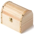 thumbnail image 4 of Make Market 6.5" Unfinished Wooden Domed Box - Ready-To-Decorate Wood Box for Trinkets, Coins, Jewlery, Valuables - Bulk 8 Pack, 4 of 5