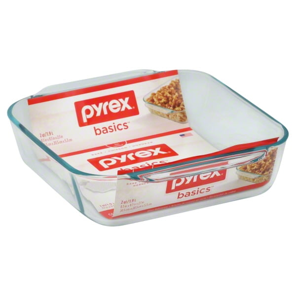 Pyrex Basics 8" Square Glass Baking Pan