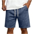 thumbnail image 2 of DailyTrove Men's Linen Blend Drawstring Casual Shorts, Breathable Summer & Beach Style, 2 of 6