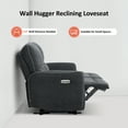 thumbnail image 6 of MCombo 60.2" Wall Hugger Power Reclining Loveseat Sofa with Adjustable Headrest, RV Recliner Loveseat with USB and Type C Charge Ports for Small Spaces 6924 (Dark Grey), 6 of 8