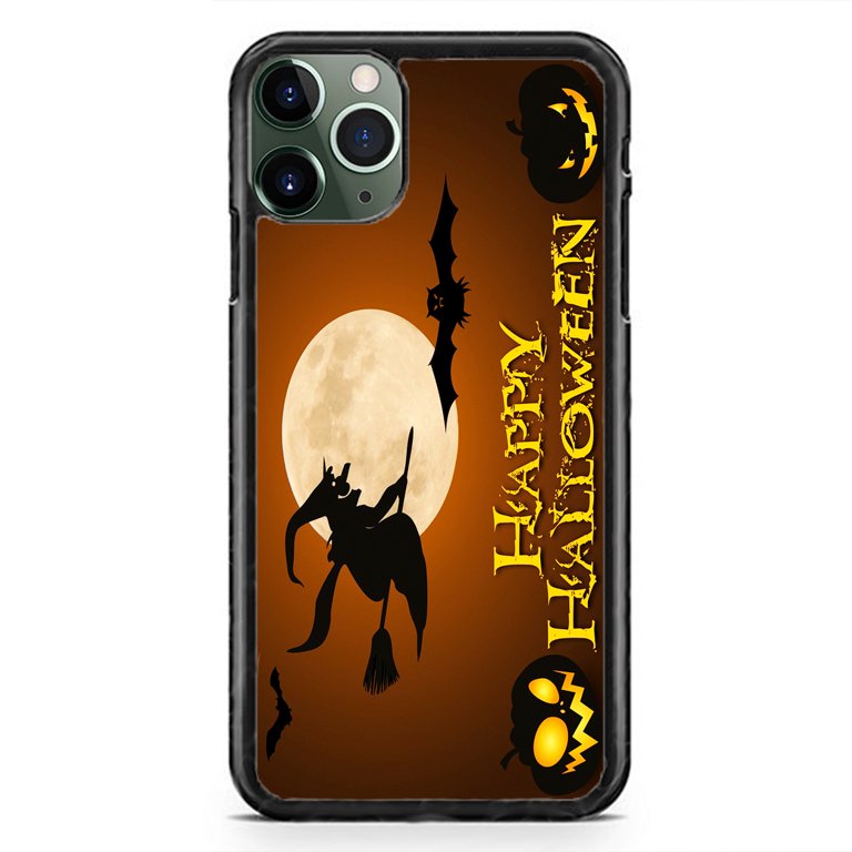 Happy Halloween Phone Case Witch Pumpkin Slim Shockproof Hard