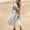 Khaki, variant on Women's Fashion Crew Neck Casual 3D Feather Print Cuffless Pocket Long Vest Dress Casual Dress Women Casual Dresses for Summer Petite Dresses for Women Casual Long Sleeve Loose Plain Dresses Long