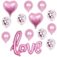 thumbnail image 2 of UDIYO 1 Set Love Balloons Red- Foil Heart Balloon, Valentine Day Balloons, Room Decorations Kit Party Props Decor Balloons Valentines Day Heart Balloons, 2 of 8