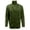 Green, variant on Tauxra Solid Color Men's Stand Collar Knit Cardigan,Long Sleeve Open Front Sweater