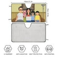 thumbnail image 2 of Bob's Burgers Windshield Sun Shade, Front Foldable Windshield Sunshade, Car Sun Shade Windshield Blocks UV Rays, Keep Car Interior Cool 51"x28", 2 of 8