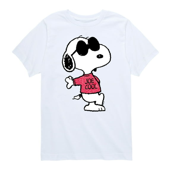 Peanuts - Joe Cool Pattern - Toddler And Youth Short Sleeve Graphic T-Shirt
