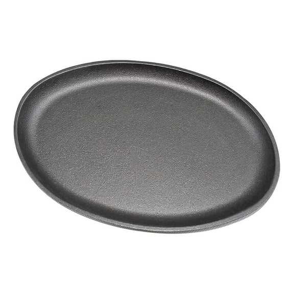 Cast Iron， Pre Seasoned Skillet/Sizzler Oval 13" x 10" W/o Handle