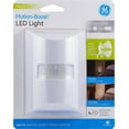 GE MotionBoost LED Night Light, White, Plugin, Motion Activated