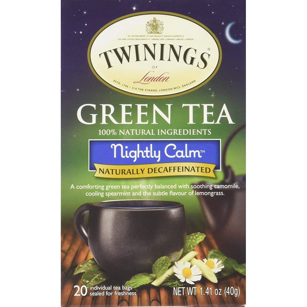 Twinings Nightly Calm Bagged Green Tea, 2 pack of 20 Count Walmart
