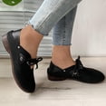 thumbnail image 4 of Wolfast Lace Up Flat Bottomed Color Matching Single Two Pairs Lazy Half Support Work Shoes,Black, 4 of 6