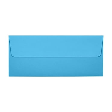 JAM Paper Self Seal #10 Business Envelopes 4 1/8" x 9 1/2" Blue 50/Pack (5360-13-50)