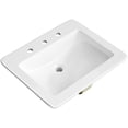 thumbnail image 5 of Proflo PF21188WH Hoffman 21" Rectangular Vitreous China Drop In Bathroom Sink - White, 5 of 5