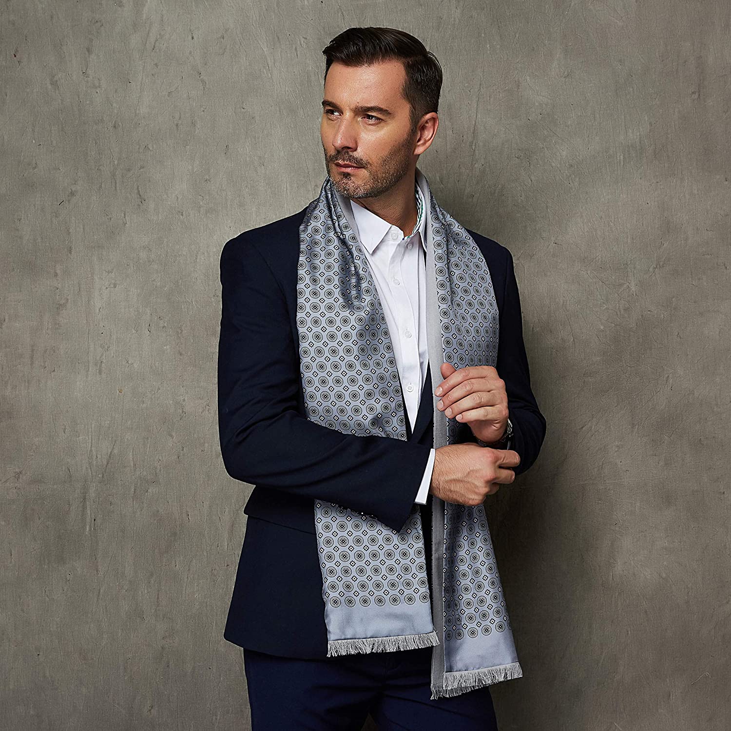 men's designer blanket scarf