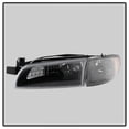 thumbnail image 2 of Xtune Pontiac Grand Prix 97-03 Crystal Headlights w/ Amber Corner Lights HD-JH-PGPRIX-SET-AM-BK, 2 of 8