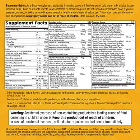 Nature’s Way Alive! Ultra Shake Energizer, Soy Protein Isolate, Vanilla Flavored, 2.08 Lbs