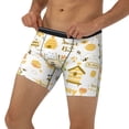 thumbnail image 3 of Rateoe Farm Bee Cute Honey Print Men’s Underwear Boxer Briefs Soft Comfortable Underwear Boxer Briefs, Long Leg Briefs,Anti-chafing Boxer Briefs, 3 of 7