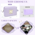 thumbnail image 2 of Gynky Makeup Bag Toiletry Bag Organizer Personalized Initial Make up Cosmetic Bags Travel Essentials for Birthday Christmas Girl Women Girlfriend Teacher Valentines Day Gifts, 2 of 9