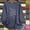 Style2-Navy linen shirts for women, variant on Mceream Loose Fit Linen Shirts for Women Oversized Summer Boho Half Sleeve Crewneck Cotton Linen Shirt Casual Irregular Hem Printed Tees Plus Size Clothes White XXL