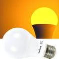thumbnail image 4 of AmeriLuck Orange Yellow Color A19 LED Light Bulb for Bedroom and Porch, Mosquito Bug Light, 7W (60W Equivalent), E26 Medium Scew Base, Waterproof for Outdoor Use, 4 of 6