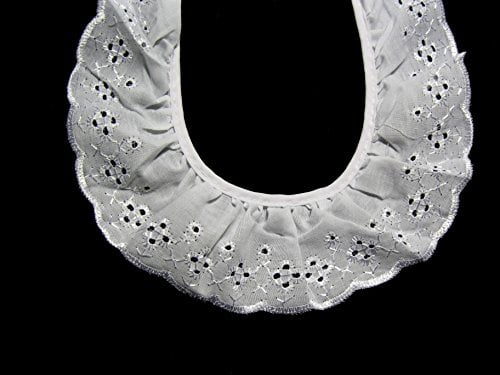 gathered cotton lace