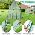 thumbnail image 6 of Patiojoy 63�� x 63�� x 72�� Walk-In Greenhouse with Roll-Up Window & Door Hexagonal Green House with Metal Frame & Waterproof PE Cover, 6 of 10