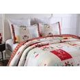 thumbnail image 3 of MarCielo Christmas Quilt Set Bedspread Set B023(King), 3 of 7