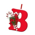 thumbnail image 4 of Adorno navideño con letras, decoración navideña, colgante con abalorios para bricolaje, decoración para de Navidad, corona de celebración, B, 4 of 8