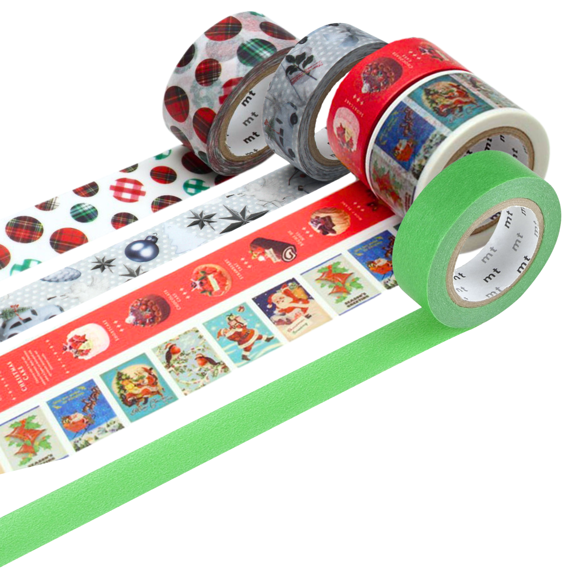 MT Limited Edition Christmas Washi Tape Sets [5-Pack]: 0.8 in. x 23 ft. (Christmas Set 1)