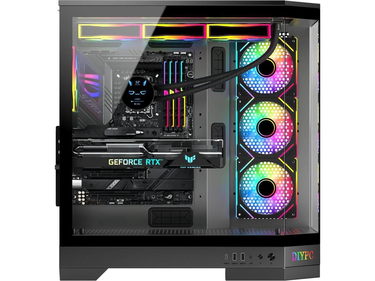 DIYPC VanguardF1BK ATX PC Case