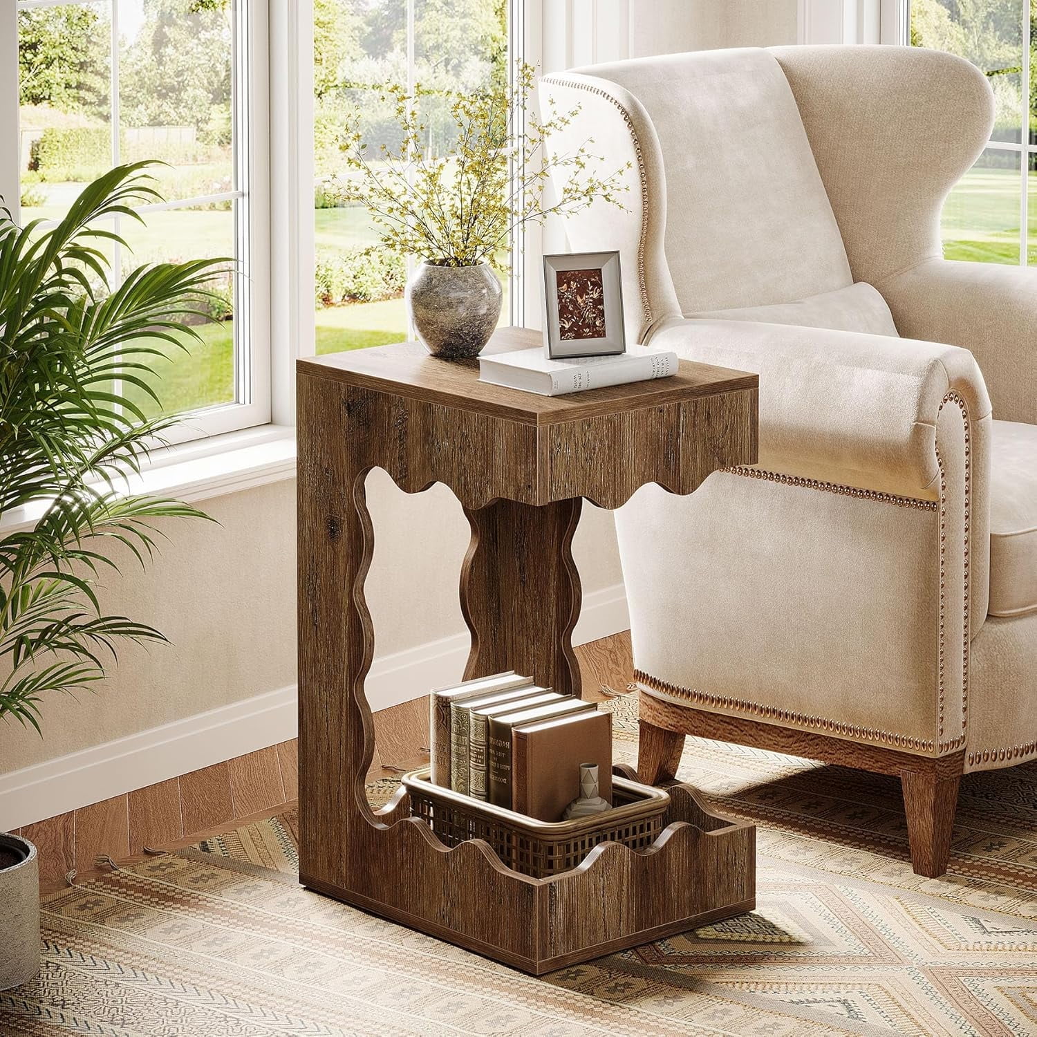 KANNON TABLE & TRIPOD STORAGE セット Amazon.com: Yusong Small Narrow Side Table for Small Spaces