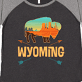 thumbnail image 4 of Inktastic Wyoming Vacation Buffalo Silhouette Women's Plus Size T-Shirt, 4 of 5