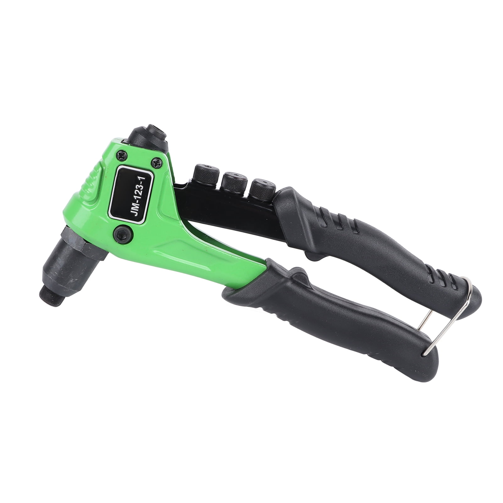 YAHHU Hand Rivet Gun Single Handle Manual Riveter for Industrial Riveting, Includes 2.4mm 3.2mm 4.0mm 4.8mm Heads, 7.87 inches / 20 cm, Heavy Duty Repair Tool
