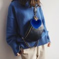 thumbnail image 4 of Coofit Key Chain Fashion Heart Shape Pom Pom Handbag Pendant Purse Charm Phone Charm, 4 of 6