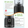 thumbnail image 3 of Bonnor Cordless Portable Blender for Smoothies & Ice Crushing With 2&times;22oz Cups&12h Insulated Bag,Detachable Easy Clean Personal Blender,Leakpro, 3 of 9