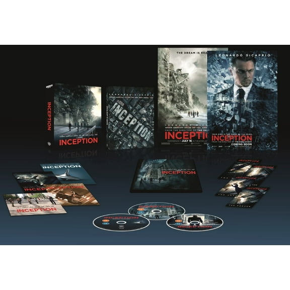 Inception 4K SteelBook Ultimate Collector's Edition 3-Disc Box Set 4K UHD   Blu-ray Region Free