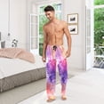 thumbnail image 7 of joogoo Men's Pajama Pants Purple Marble Cotton Long Sleepwear Lounge Pants XL, 7 of 7