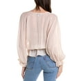 thumbnail image 2 of We Are Kindred womens  Aurora Blouse, 6, White, 2 of 3