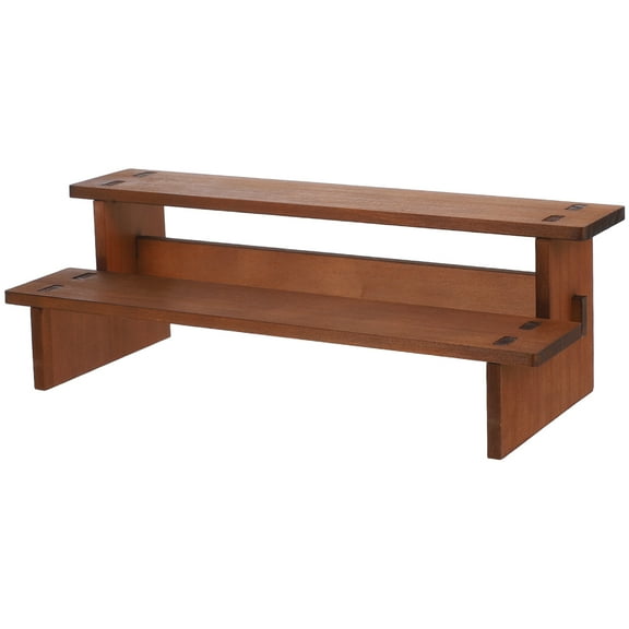 Hemoton Tiered Display Stand Display Stand Wood Display Stand Wood Stand For Display Display Shelf Wood Stand Dessert Stand Cake Stand