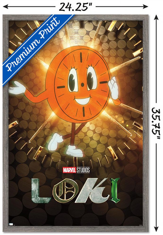 Marvel Loki - Miss Minutes One Sheet Wall Poster, 22.375" x 34", Framed