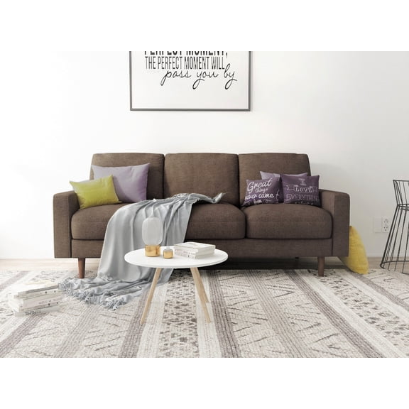 Uspridefurniture Craigmont 71.7'' Polyester Square Arm Sofa, Brown