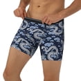 thumbnail image 3 of Salouo Dragon Pattern Men's Boxer Briefs, Soft & Breathable Underwear Elastic Waistband Briefs for Men,1-Pack, 3 of 7