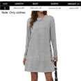 thumbnail image 2 of Women's Dress, Polyester, Grey, S, 2 of 5