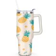 thumbnail image 2 of 40 oz Pineapple Cup with Handle Vacuum Insulated Travel Coffee Mug Gift for Travel Commuting, 2 of 7