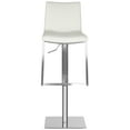 thumbnail image 2 of SAFAVIEH Ember Swivel Bar Stool White, 2 of 6